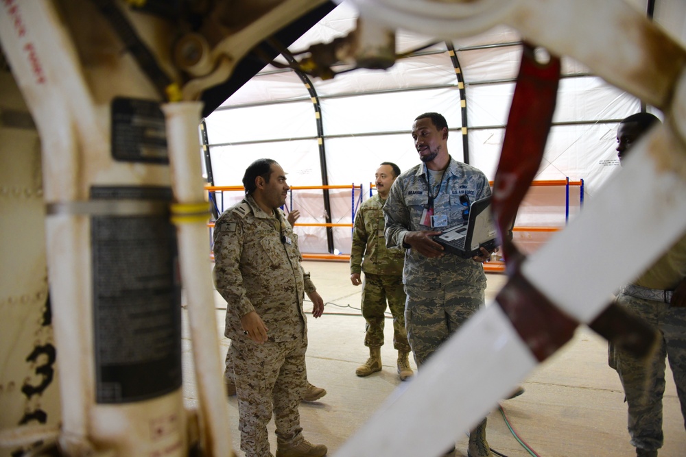 PSAB Airmen partner with RSAF; improve aircraft inspection capability