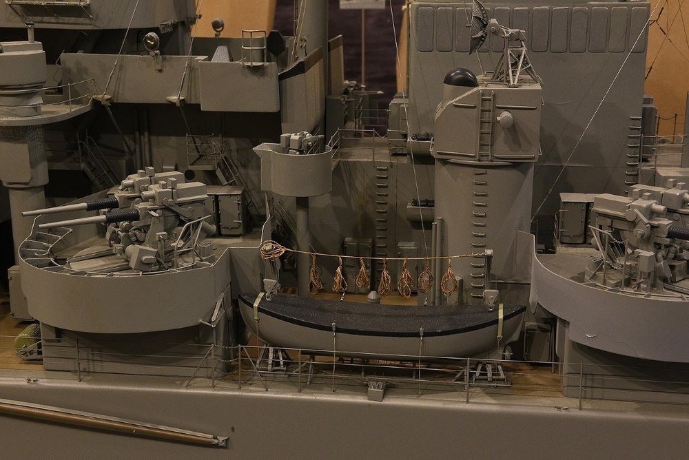 USS Newport News (CA-148) ship model