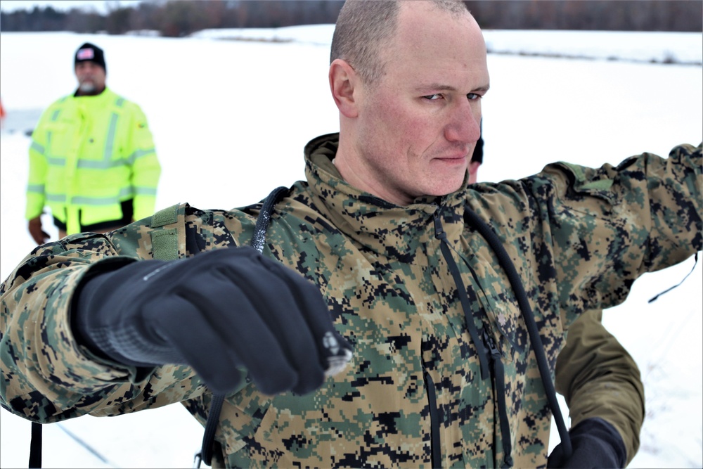 Students complete cold-water immersion training at Fort McCoy