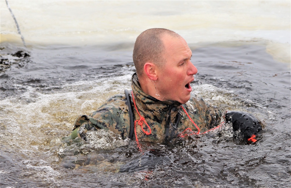 Students complete cold-water immersion training at Fort McCoy