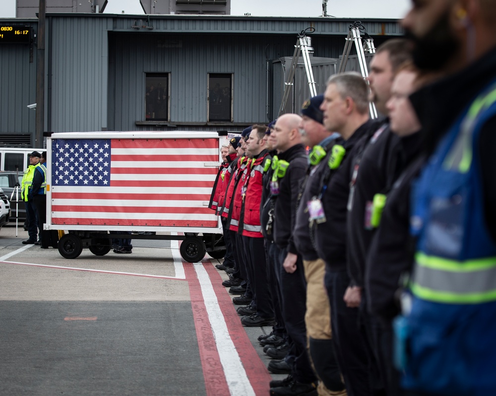 Plane Side Honors for Lt. Col. Paul C. Hudson