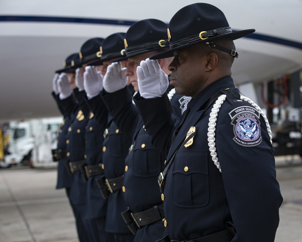 Plane Side Honors for Lt. Col. Paul C. Hudson