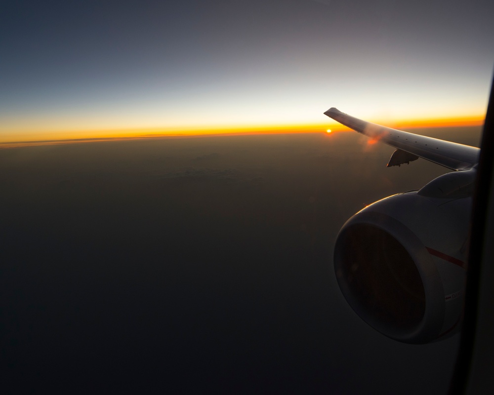 VP-4 Transits during Sunset