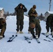 2nd LAAD Marines practice using ski equipment