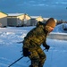 2nd LAAD Marines practice using ski equipment