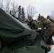 2nd LAAD Marines set up tents