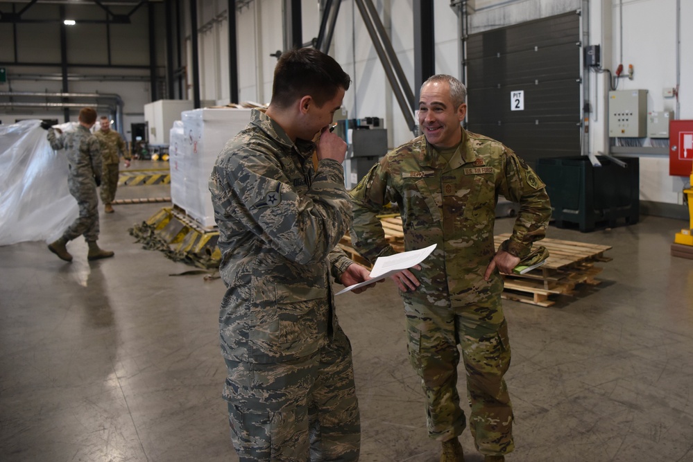 Major Gen. Gordy visits 521st AMOW