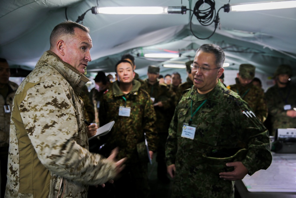 Maj. Gen. Jurney Meets With Lt. Gen. Yoshida at Northern Viper 2020