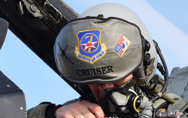 7th Air Force Commander flies over Kunsan