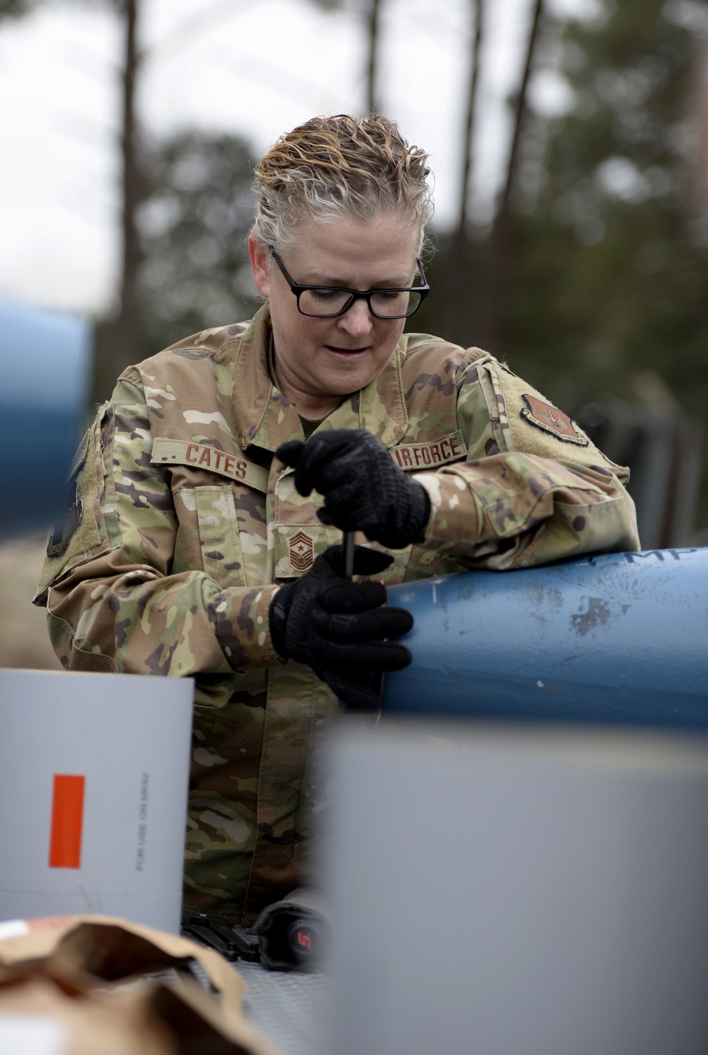 Spangdahlem munitions Airmen prepare F-16 armament during FTD Portugal 2020