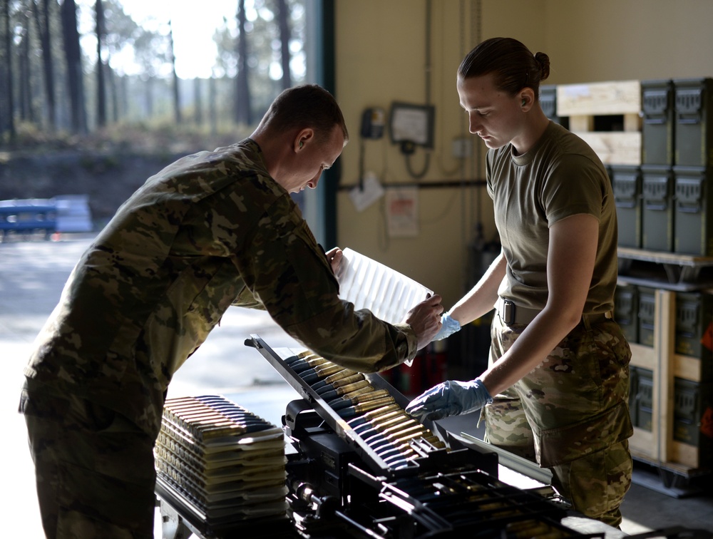 Spangdahlem munitions Airmen prepare F-16 armament during FTD Portugal 2020