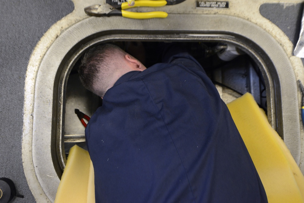 Coast Guard crews repair 29-foot response boat