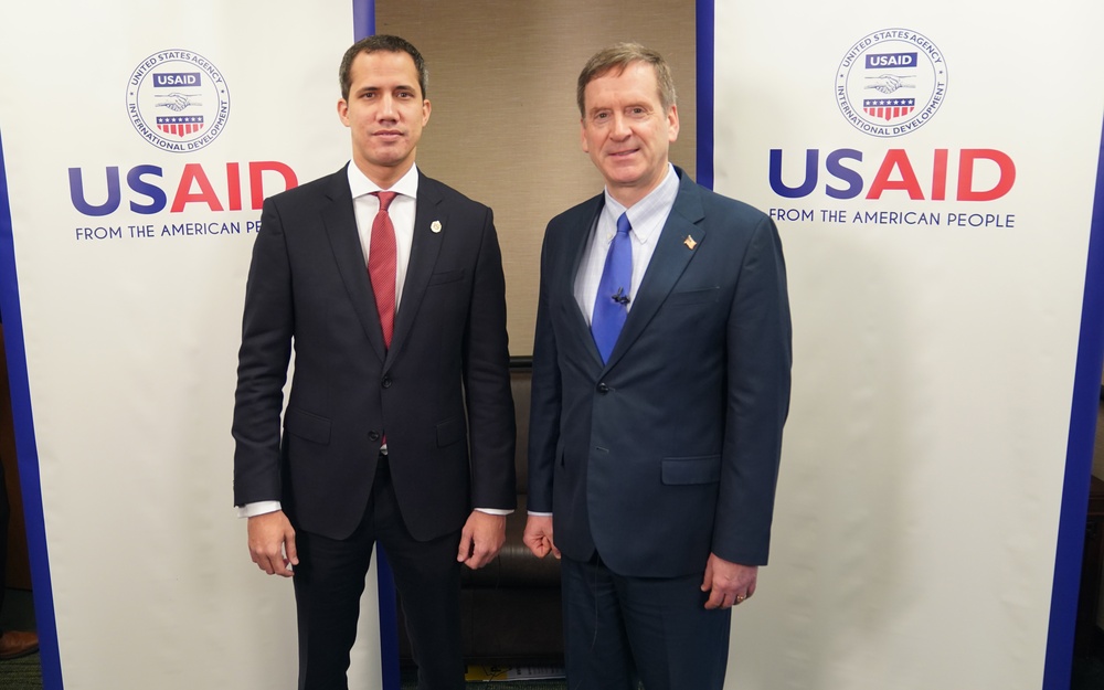 USAID Administrator Mark Green meets with Interim President Juan Guaido