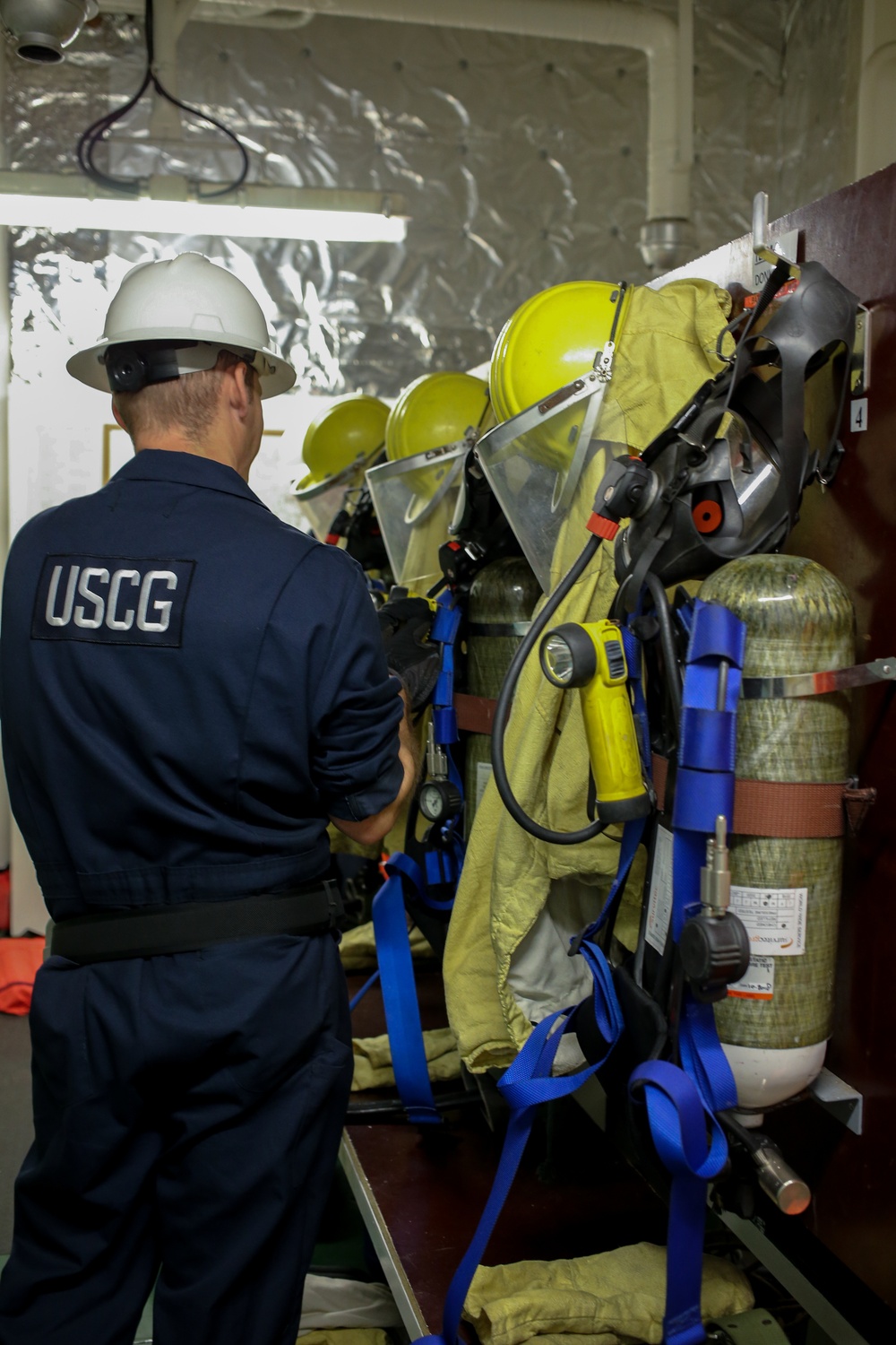 Coast Guard conducts vessel inspection near Freeport, Texas