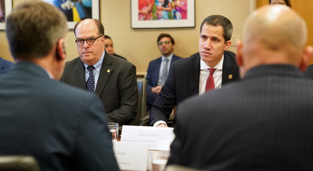 USAID Administrator Mark Green meets with Venezuela Interim President Juan Guaido