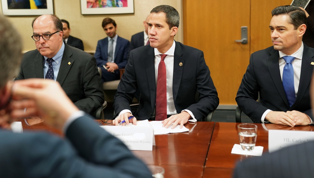 USAID Administrator Mark Green meets with Venezuela Interim President Juan Guaido