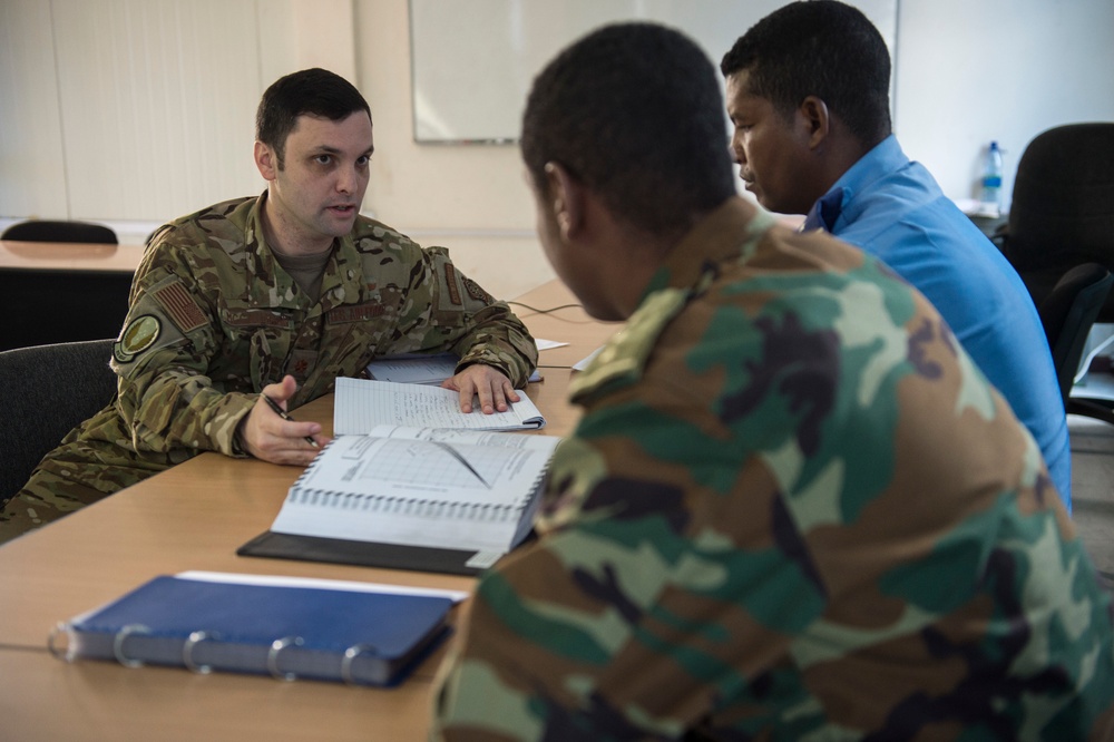 Airmen in Ethiopia