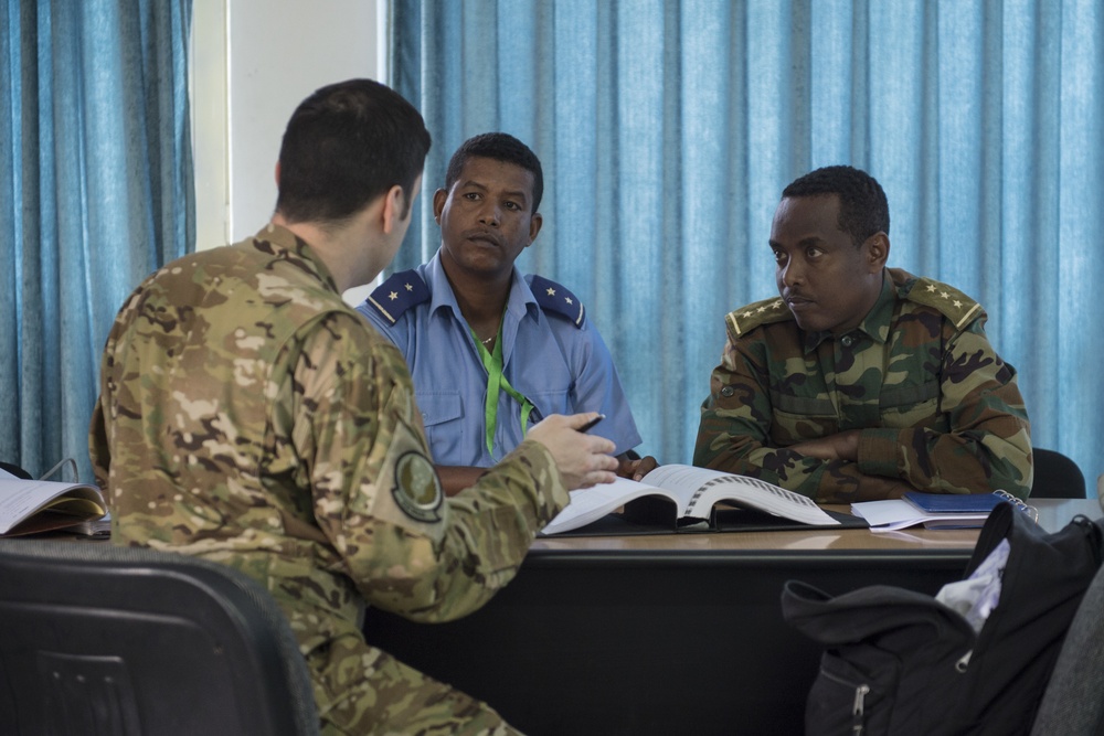 Airmen in Ethiopia