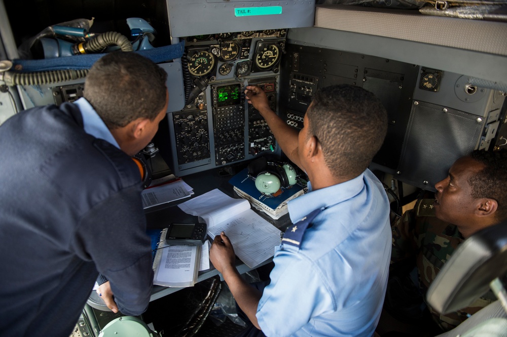 Airmen in Ethiopia