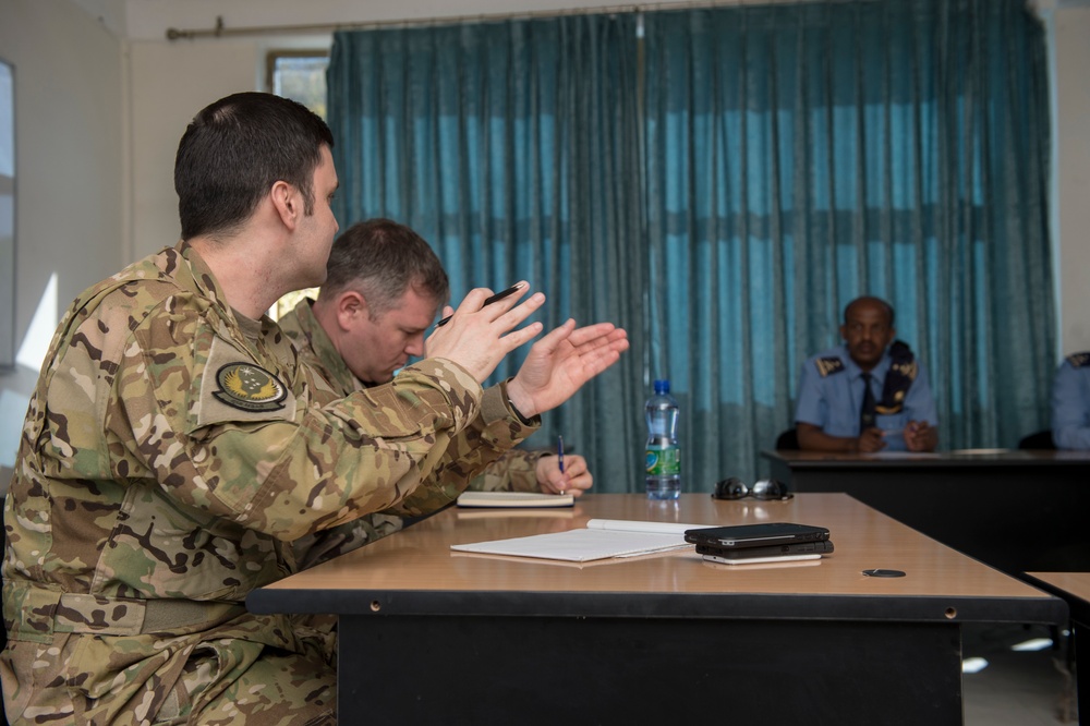 Airmen in Ethiopia