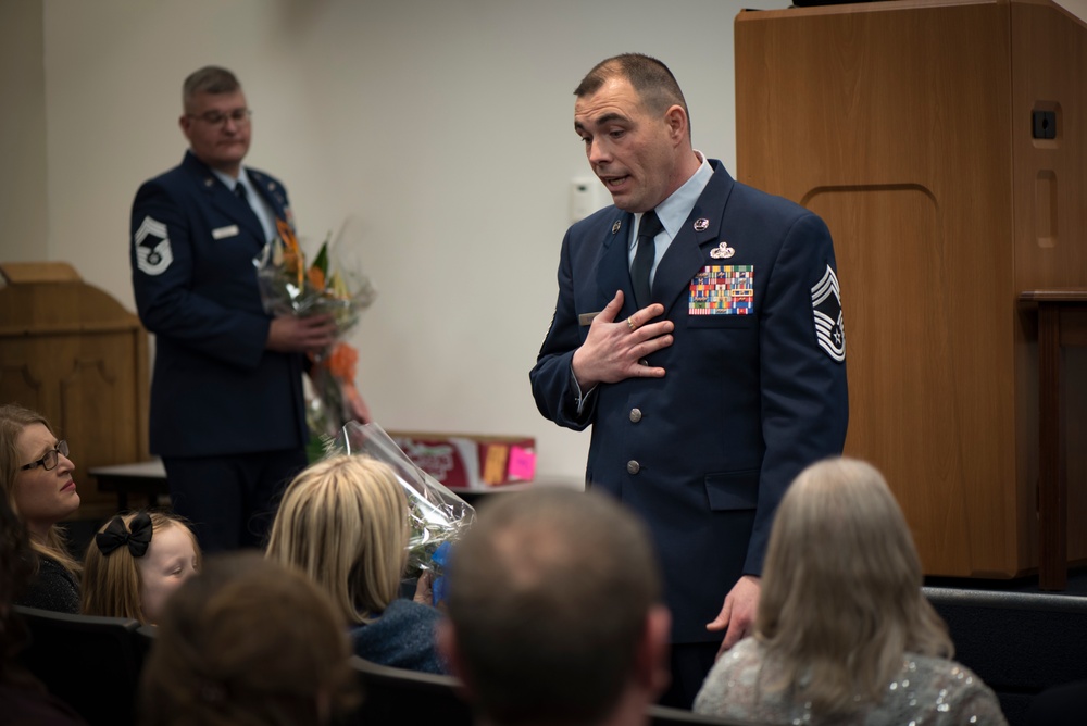 Chief Master Sgt. Michael Dumas Promotion Ceremony