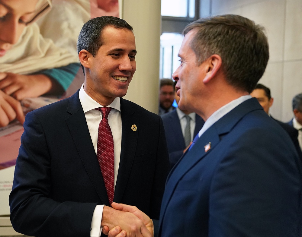 USAID Administrator Mark Green meets with Venezuela Interim President Juan Guaido