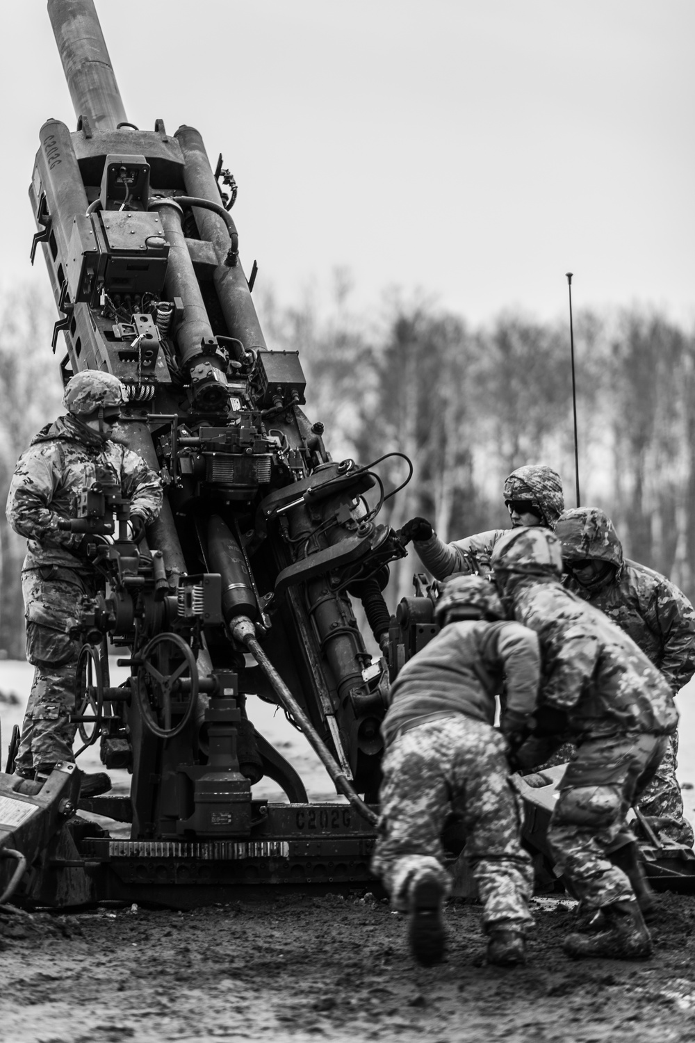 Field Artillery training at Aerial Gunnery Range in support of Northern Strike 20-2