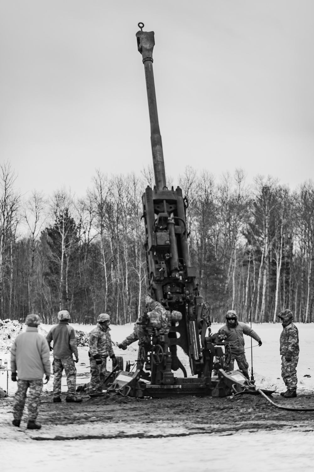 Field Artillery training at Aerial Gunnery Range