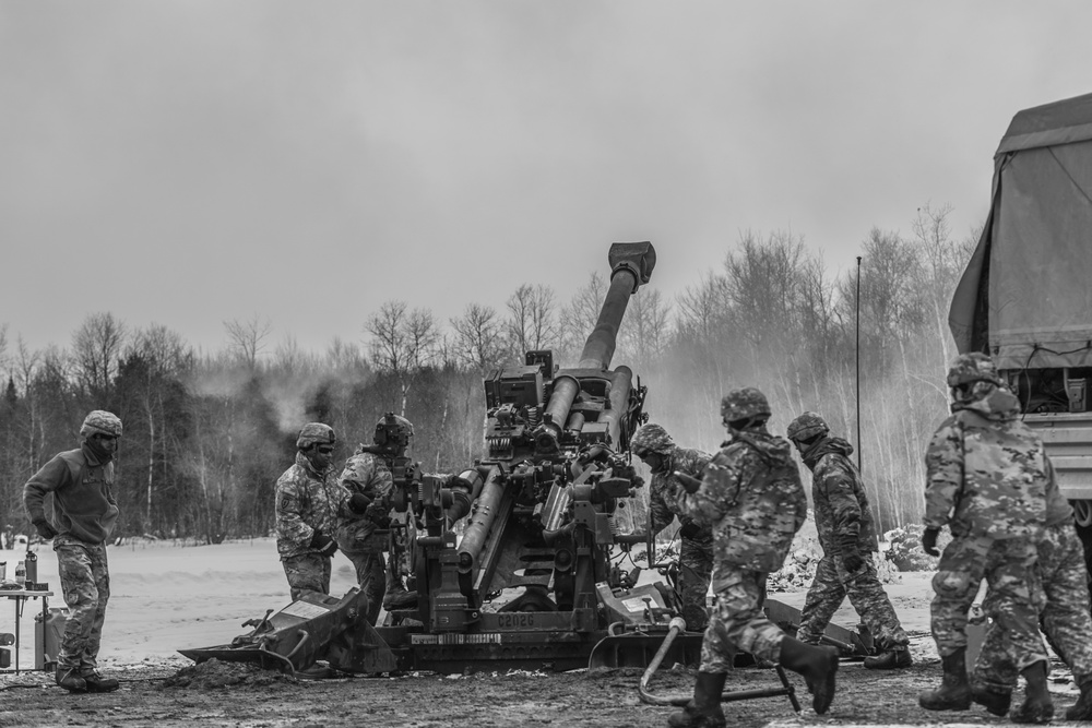 Wisconsin National Guard conduct simulated fire missions at Camp Graying