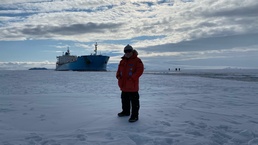 MSC Chartered Ship MT Maersk Peary Conducting Fuel Deliver Operations in Antarctica in Support of Operation Deep Freeze 2020