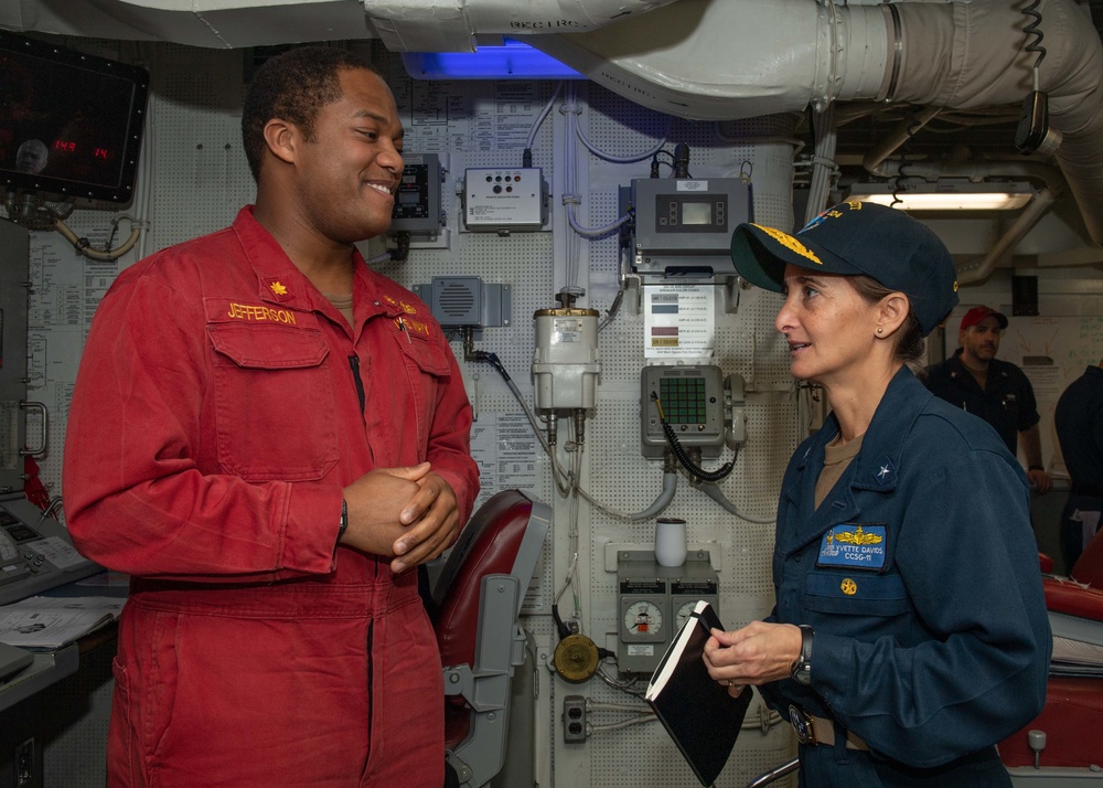 Commander, Carrier Strike Group 11 Visits Sterett