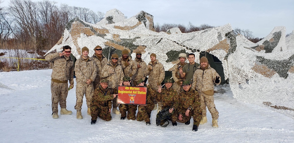 U.S Navy Corpsmen conduct Bilateral Medical Training with JGSDF at Northern Viper