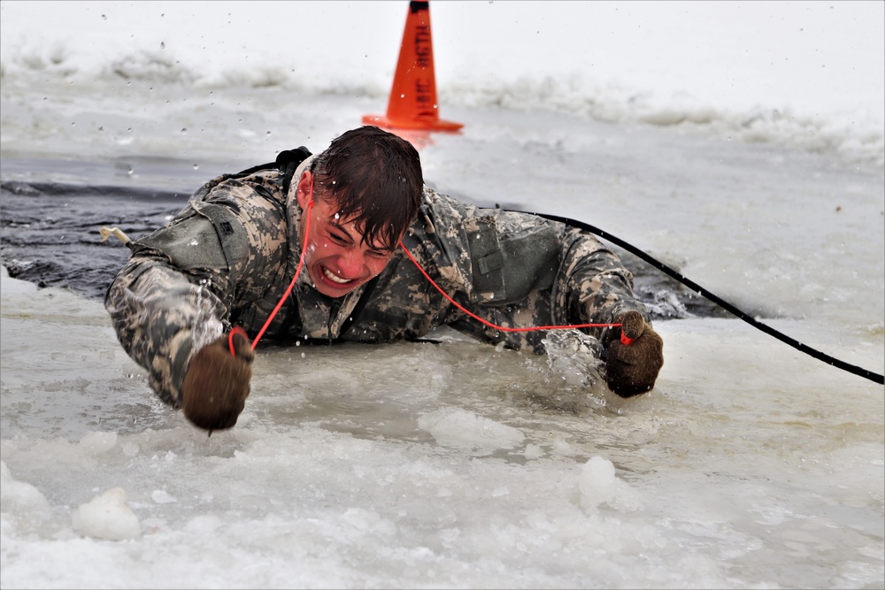 CWOC Class 20-02 students complete cold-water immersion training at Fort McCoy