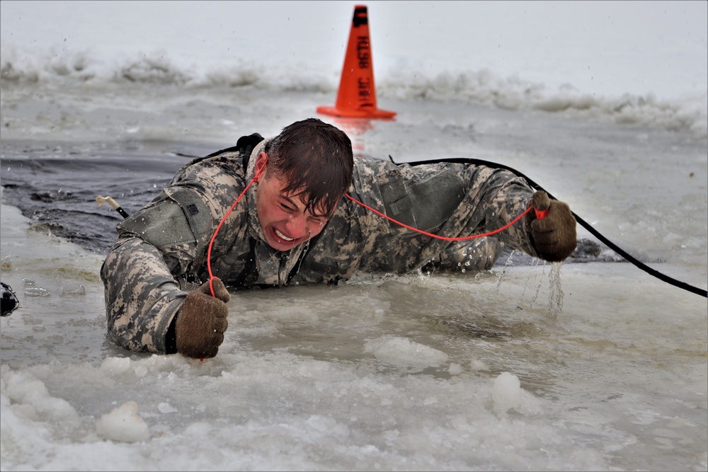 CWOC Class 20-02 students complete cold-water immersion training at Fort McCoy