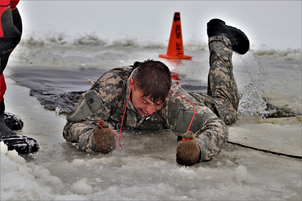 CWOC Class 20-02 students complete cold-water immersion training at Fort McCoy