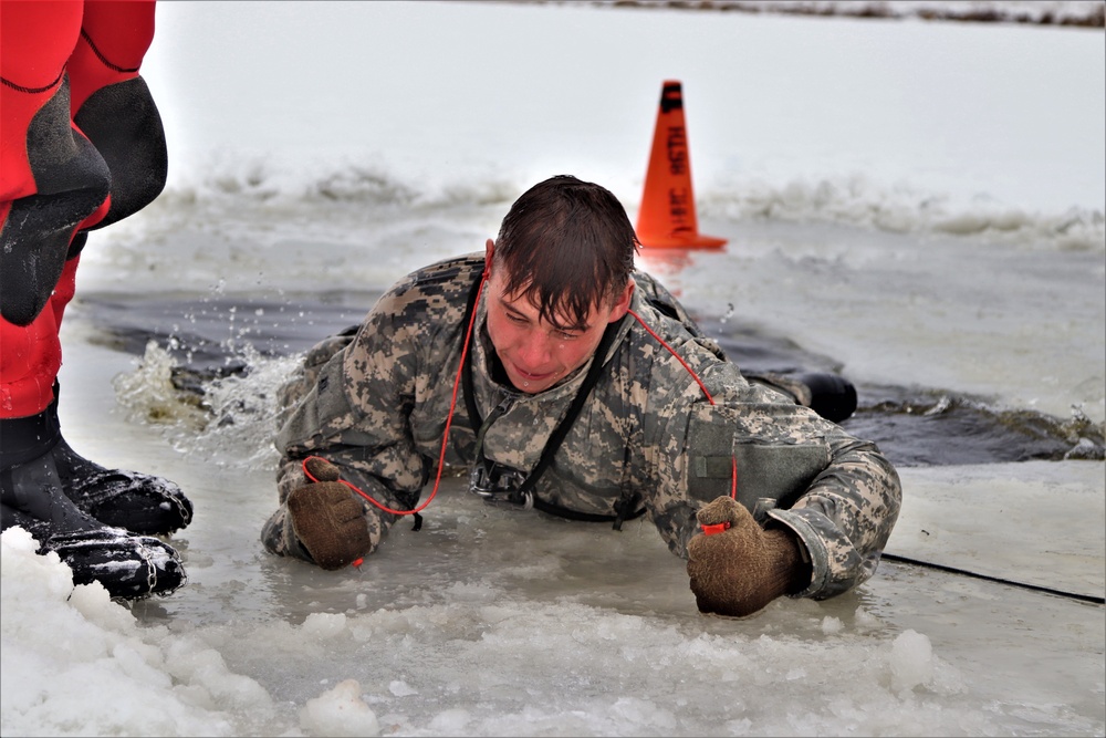 CWOC Class 20-02 students complete cold-water immersion training at Fort McCoy