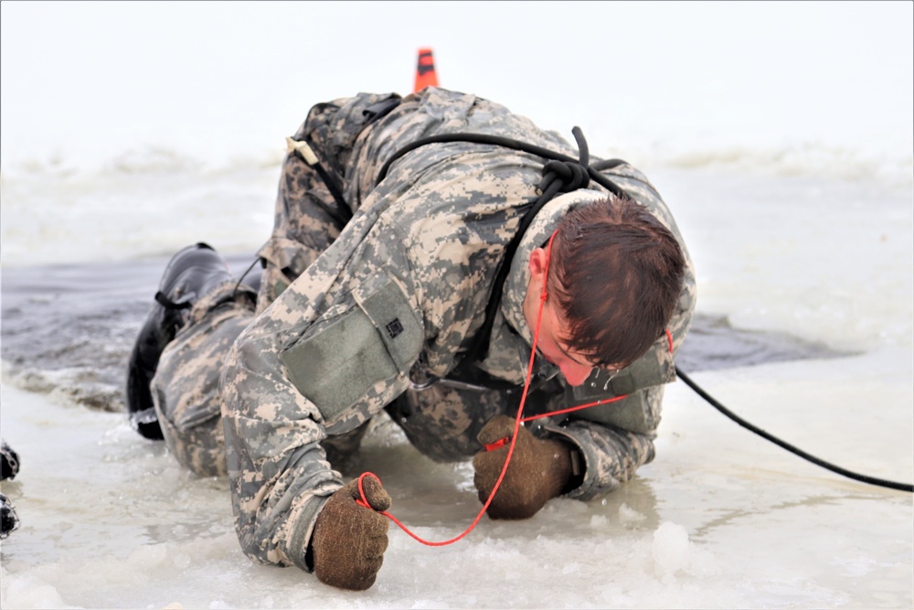 CWOC Class 20-02 students complete cold-water immersion training at Fort McCoy