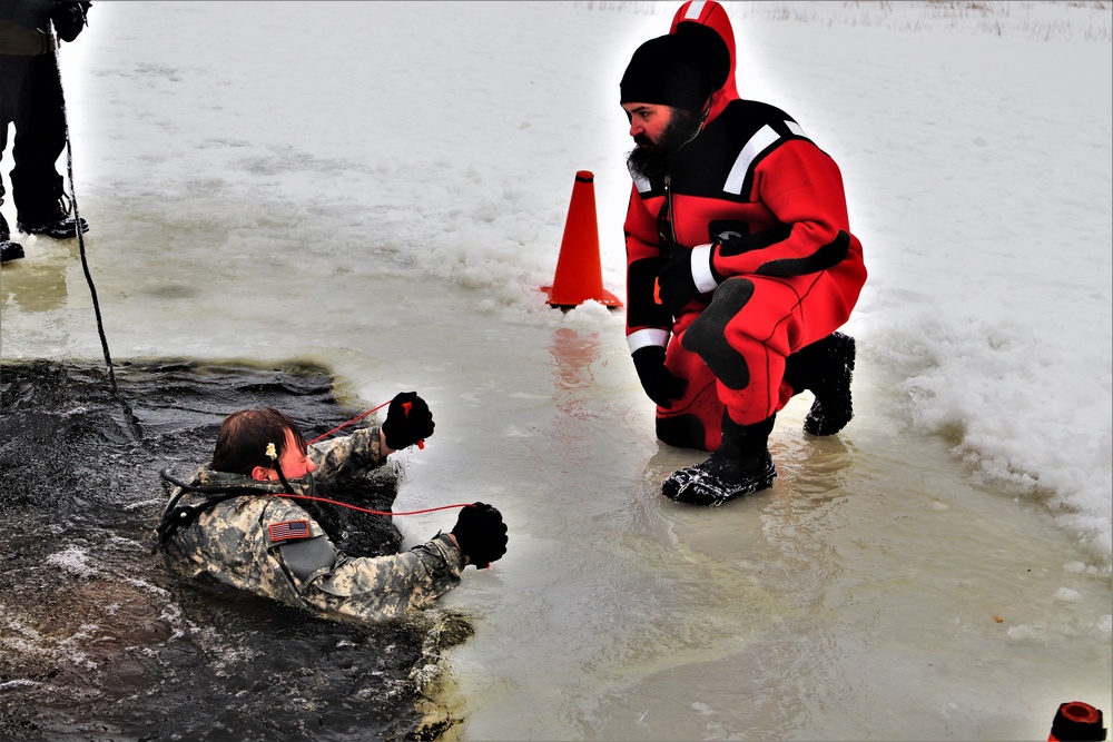 CWOC Class 20-02 students complete cold-water immersion training at Fort McCoy