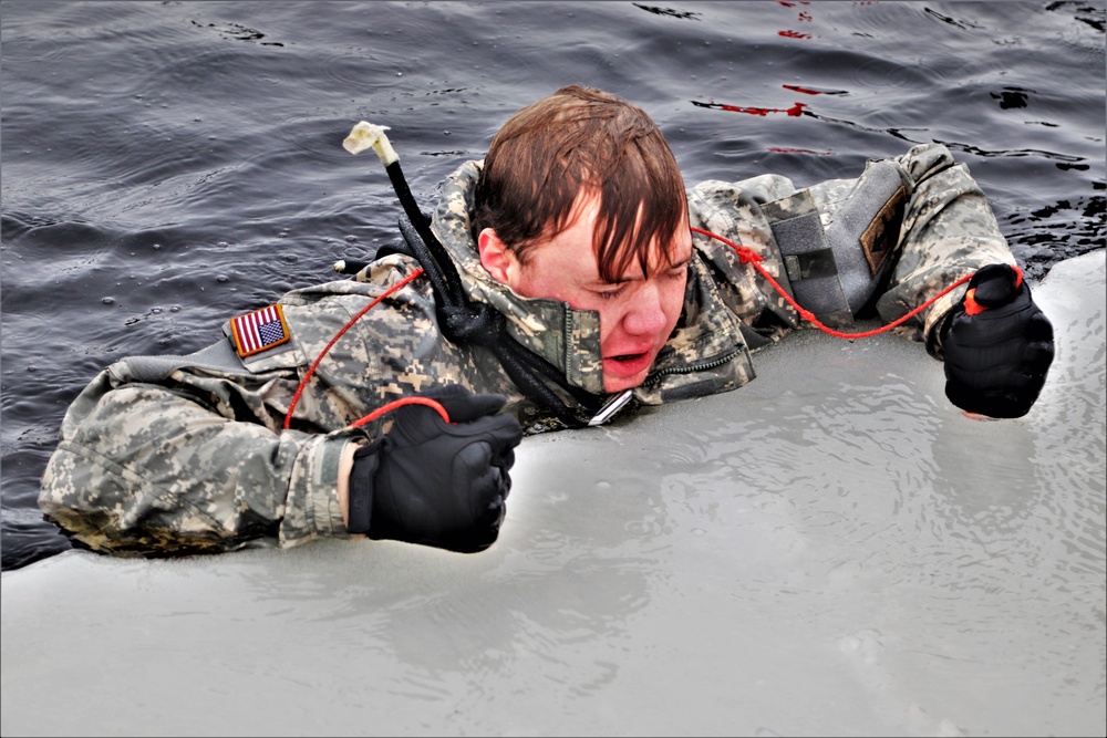 CWOC Class 20-02 students complete cold-water immersion training at Fort McCoy