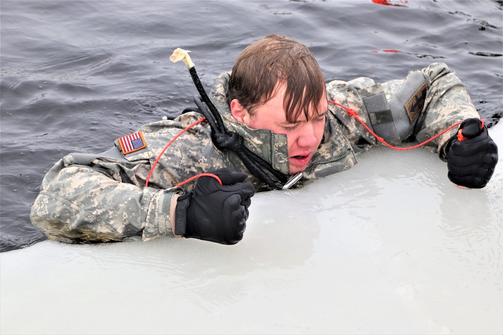 CWOC Class 20-02 students complete cold-water immersion training at Fort McCoy