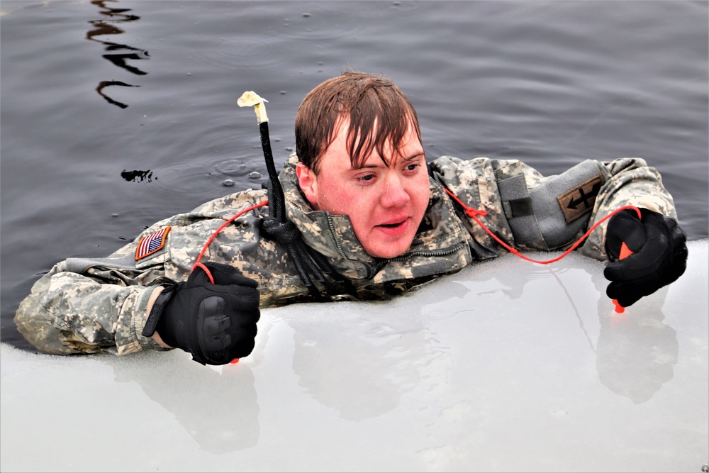 CWOC Class 20-02 students complete cold-water immersion training at Fort McCoy