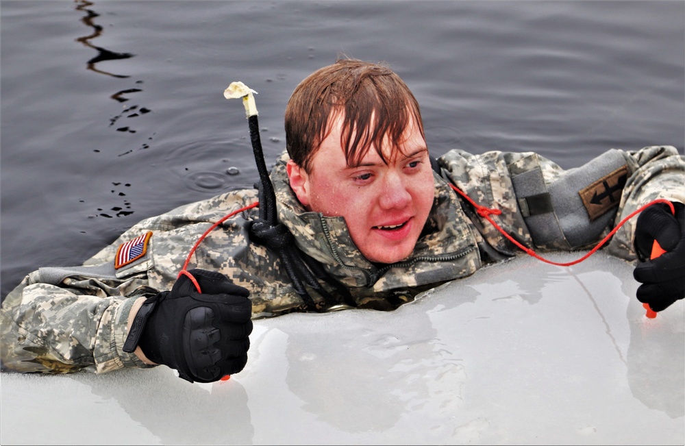 CWOC Class 20-02 students complete cold-water immersion training at Fort McCoy