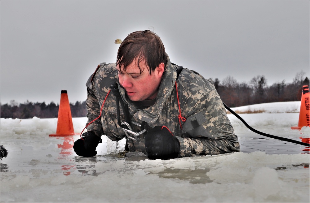 CWOC Class 20-02 students complete cold-water immersion training at Fort McCoy