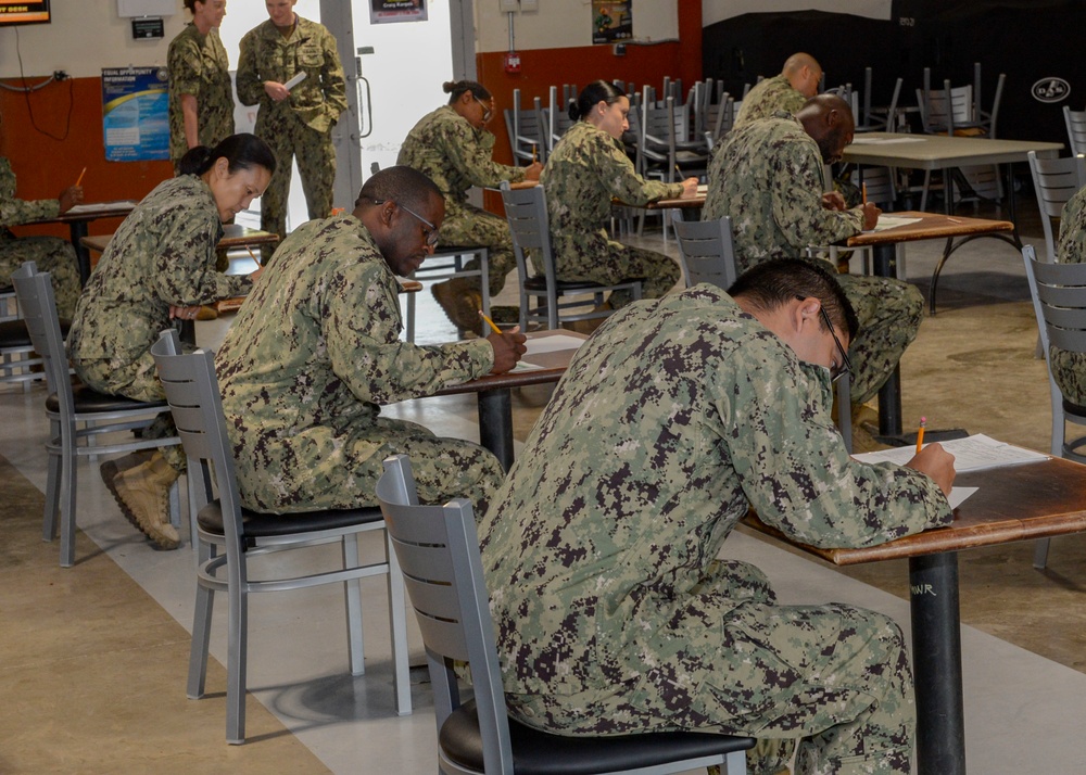 CLDJ Sailors Take Advancement Exam