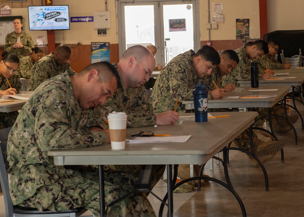 CLDJ Sailors Take Advancement Exam