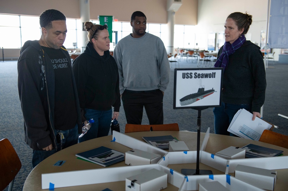 U.S. Navy Sailors volunteer for LEGO Brick by Brick Shipbuilding Event 2020