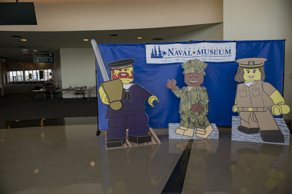 U.S. Navy Sailors volunteer for LEGO Brick by Brick Shipbuilding Event 2020
