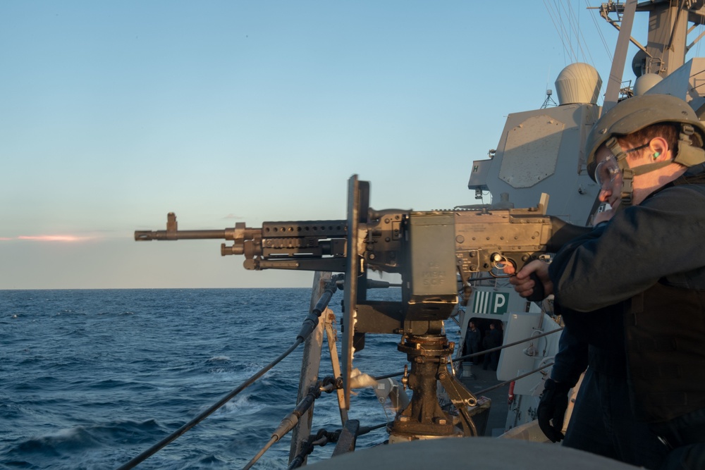 Sterett Sailors Conduct Live-Fire Exercise