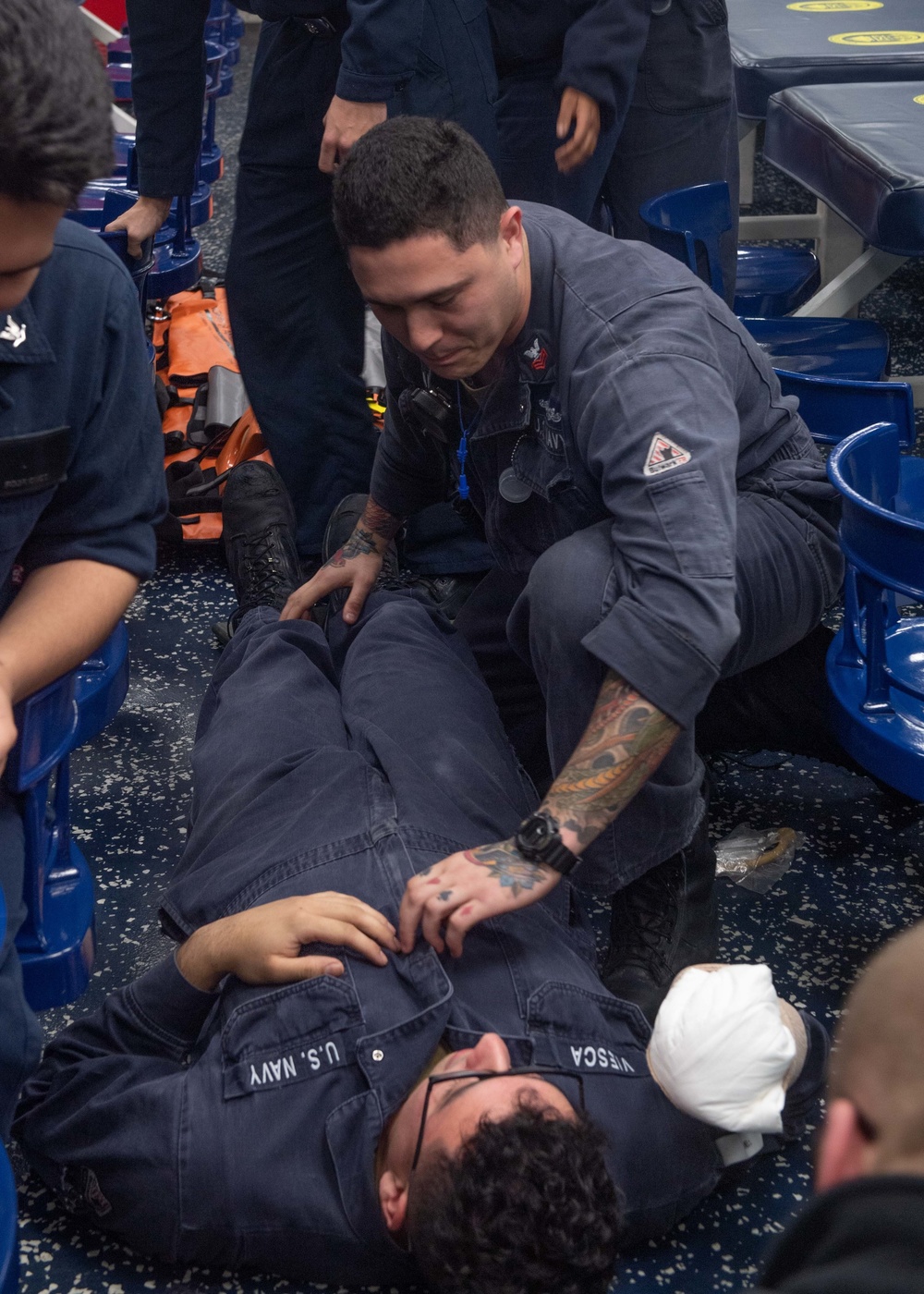 Sterett Conducts Mass Casualty Drill