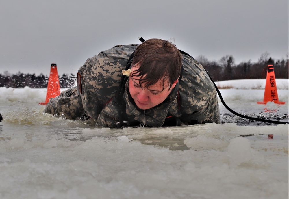 CWOC Class 20-02 students complete cold-water immersion training at Fort McCoy